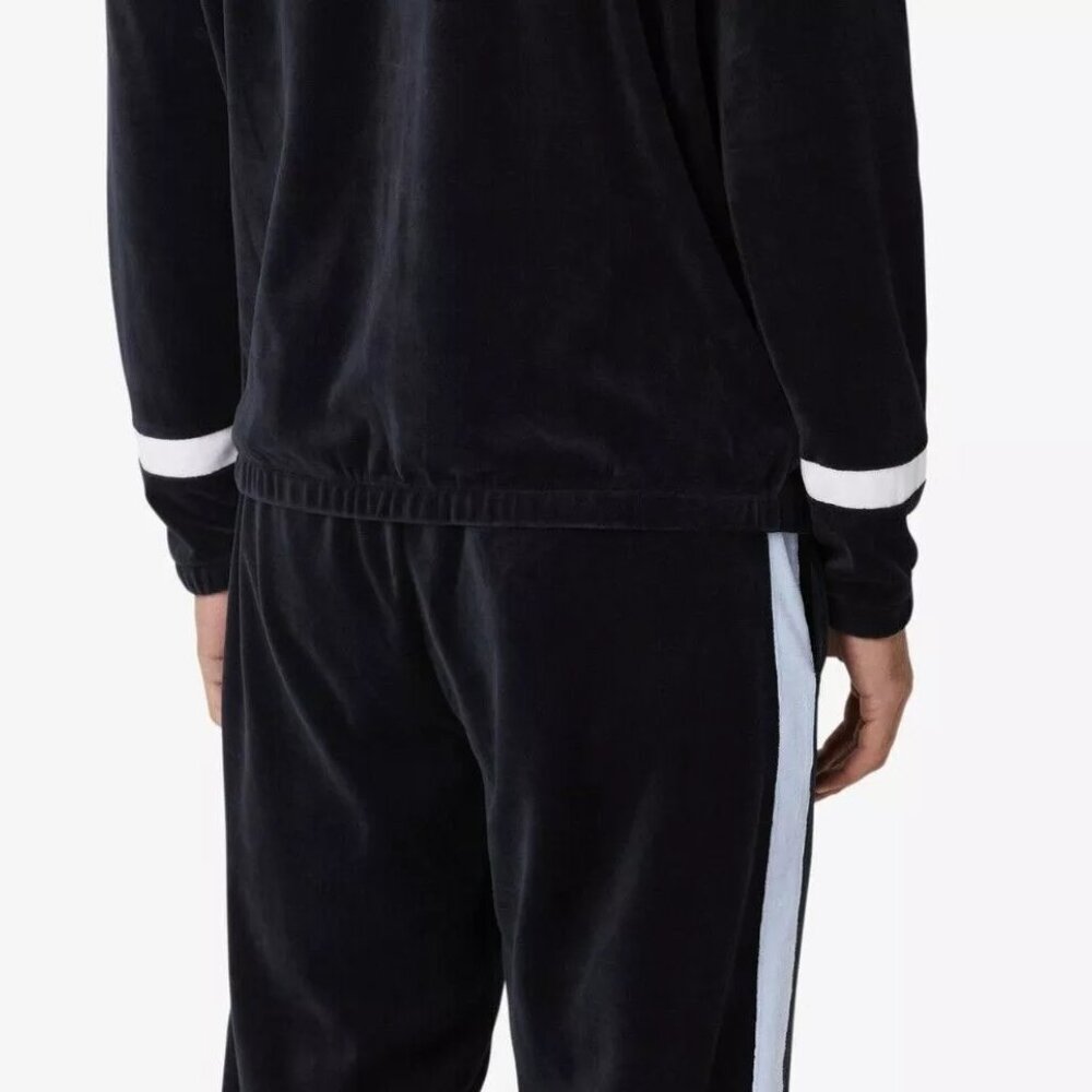Fila Men's Velour Sweatsuit Tracksuit Black Velvet Set Size 2XL NWT - Picture 13 of 13